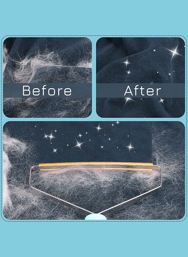 كيلا مزيل شعر الحيوانات الأليفة، مزيل شعر القطط القابل لإعادة الاستخدام، مزيل شعر الكلاب متعدد الأقمشة ومكشطة السجاد للأثاث وأبراج الحيوانات الأليفة والمزيد من الحصول على كل شعر （2 قطعة） - Image 5