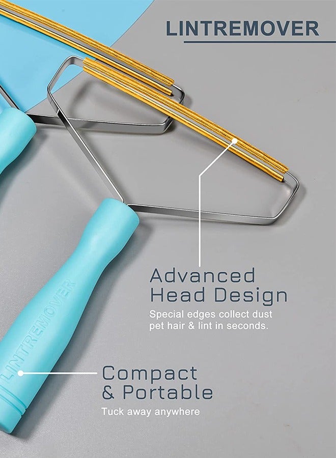 كيلا مزيل شعر الحيوانات الأليفة، مزيل شعر القطط القابل لإعادة الاستخدام، مزيل شعر الكلاب متعدد الأقمشة ومكشطة السجاد للأثاث وأبراج الحيوانات الأليفة والمزيد من الحصول على كل شعر （2 قطعة） - Image 3