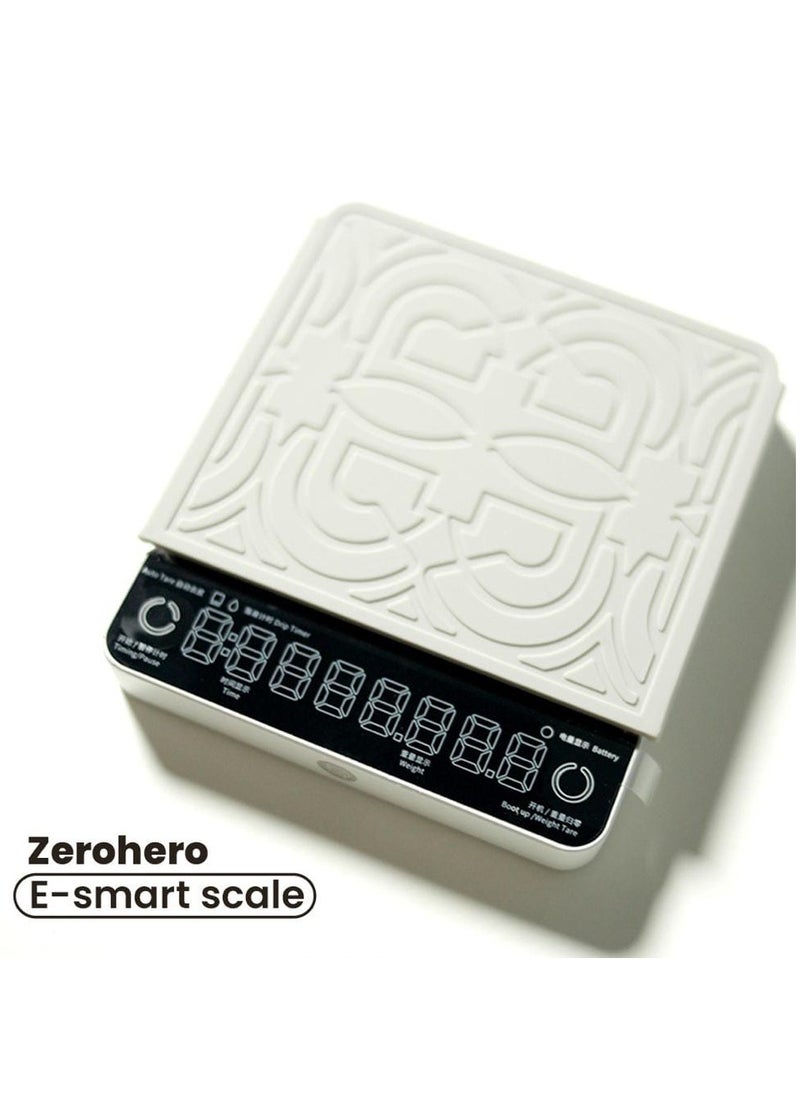 zeroHero zeroHero Electric Smart Espresso Pocket Scale, Black, 0.3g-2000g Weighing Range, Rechargeable 1200mAh Battery, Compact 116x100x14mm Design, Lightweight 193g, Aluminum Alloy/ABS Material for Precision Brewing  - Image 1