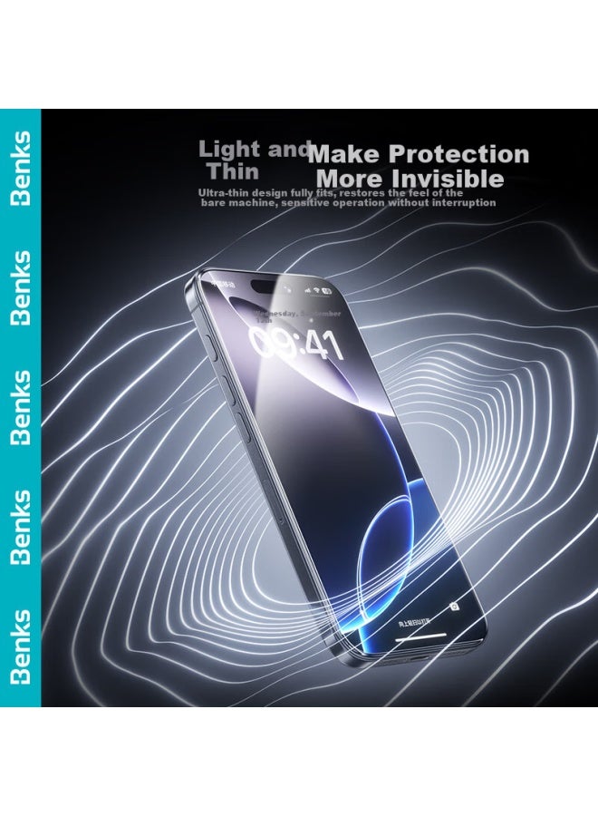 Benks (Benks) [Corning Full Transparent Ar Film] For Apple 15Promax Anti-Glare Tempered Glass Film, High Definition Edge-To-Edge Screen Protector For Iphone 15Promax, Anti-Fingerprint Protection Film - Image 4