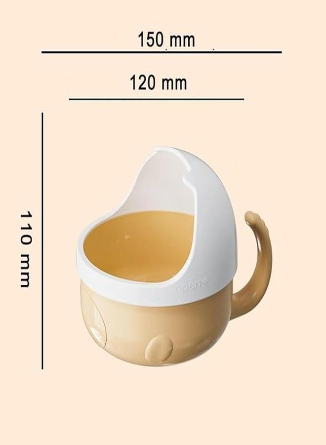 SHOPECOM Baby Feeding Food Bowl Suction Non-Spill Bowl, Children's Tableware Set, Food Grade Silicone Cup Bowl with 2pc Spoon, Straw Stay Put Silicone Suction Bowl, Gift for Toddler Children - Image 2