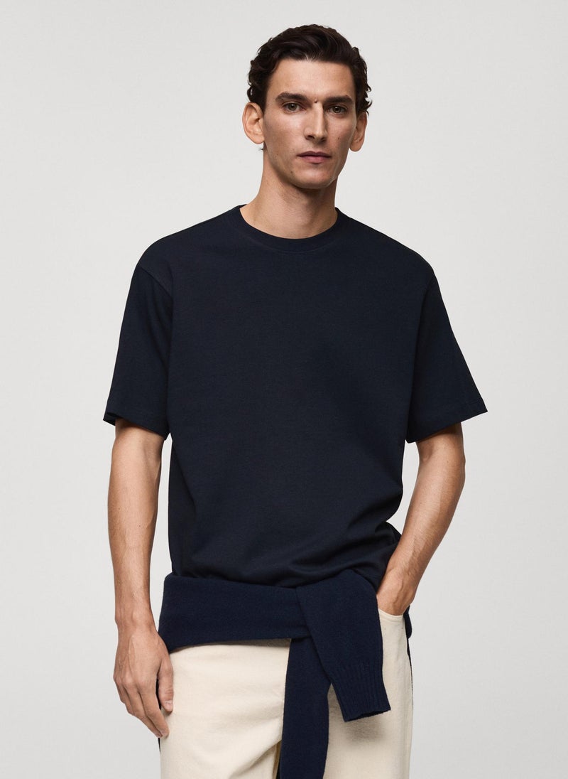 Mango Man Essential Crew Neck T-Shirt  - Image 1
