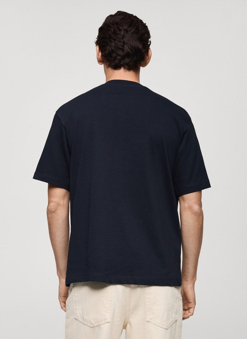 Mango Man Essential Crew Neck T-Shirt  - Image 2
