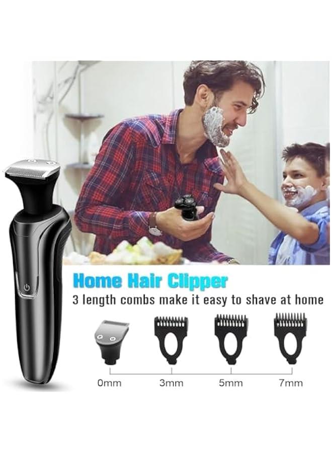 BWSJ Electric Shaver for Face, Mens Electric Razor, 4 in 1 Dry Wet Waterproof Rotary Shaver Razors, Cordless USB  Shaving for Traveling - Image 5