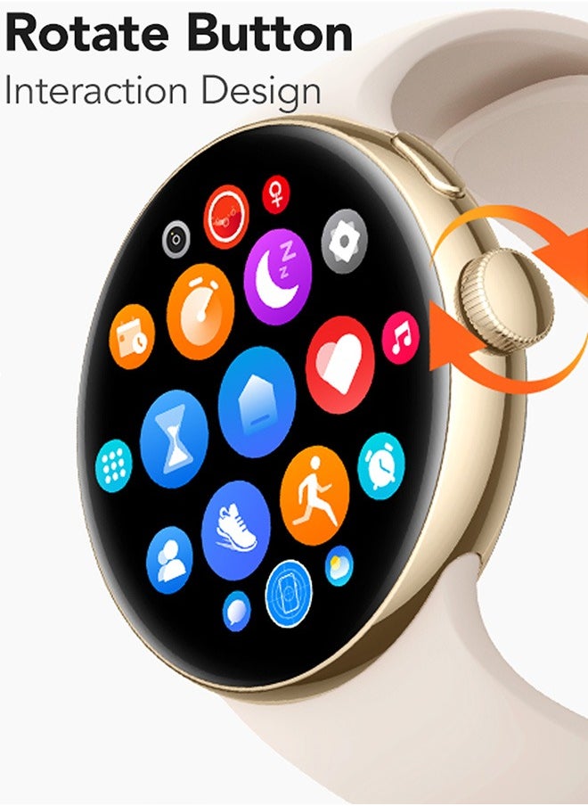 TRENDIZMO - Touchscreen Always on Display La24 Smartwatch Bluetooth Calling Fitness Tracker for Android and iOS Phones Heart Rate Sleep Monitoring Pedometer - Image 1