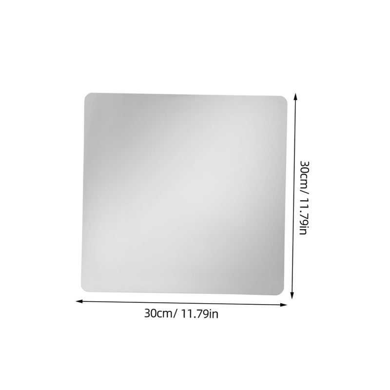 Self Adhesive Mirror Tiles 2 Pack Square Peel and Stick for Bathroom Bedroom Gym Wardrobe - Image 3