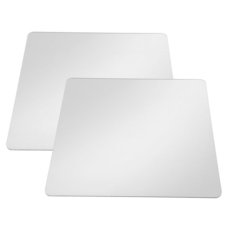 Self Adhesive Mirror Tiles 2 Pack Square Peel and Stick for Bathroom Bedroom Gym Wardrobe - Image 2