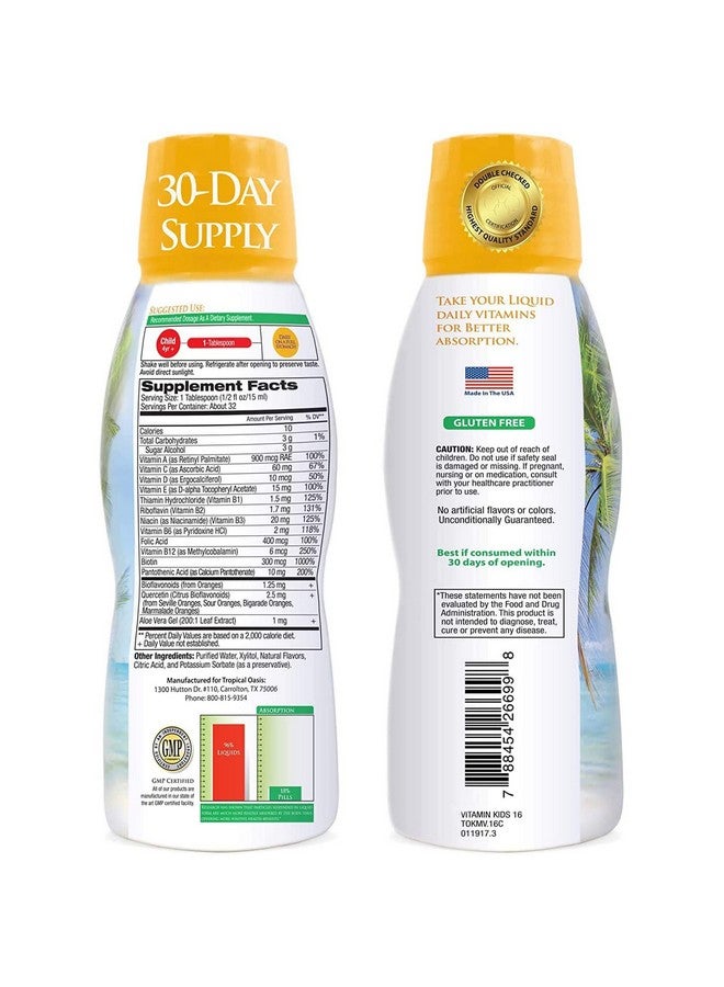 Tropical Oasis MultiVitamin Mineral/ for CHILDREN (16 oz) Liquid - Image 2