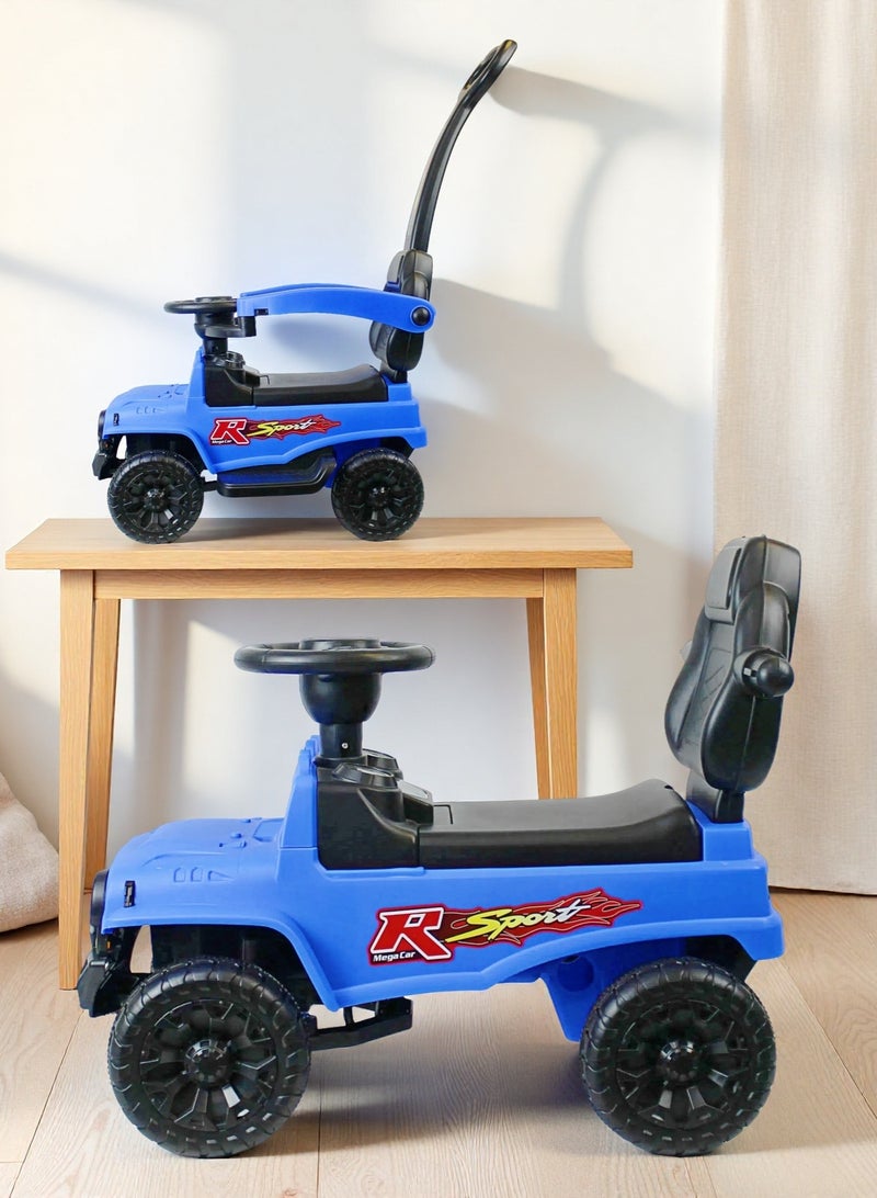 EASY FUTURE Push Car and Ride on Car with Music & Horn Button 2 in 1 Ride on Car for Kid Ride on Baby Car with Push handle for Kids 1-6 Years. - Image 1