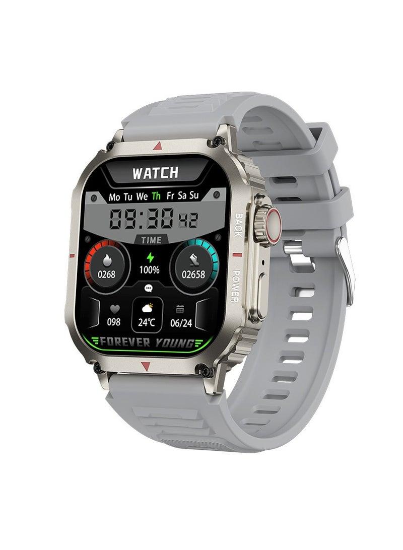 AROAQ DK66 Smart Watch with Bluetooth Calling, Heart Rate, Blood Pressure, and Blood Oxygen Health Monitoring, Information Reminders, and Outdoor Sports Features