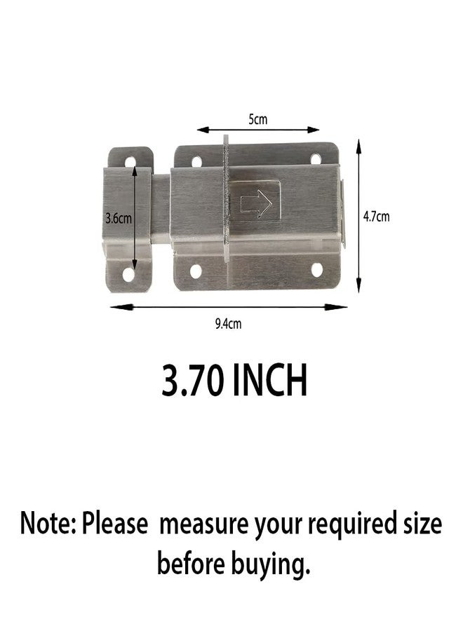 BTL Door Baby Latch (Pack of 1) (Door Security Latch) (Tower Bolt) (for Home, Bathroom, Kitchen,Office) (Stainless Steel) (BDF-BL-3) - Image 3
