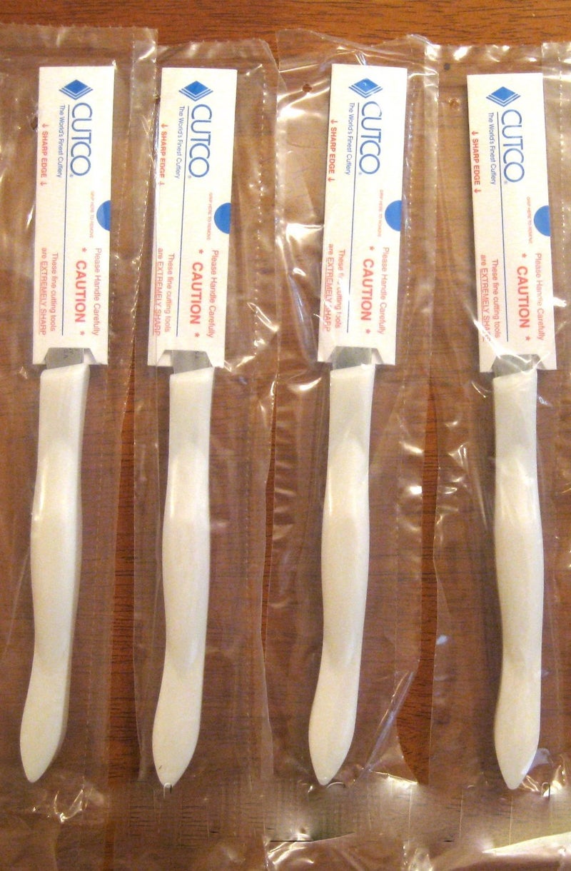 CUTCO Set of 4 SteakTable Knives 1759  Pearl White