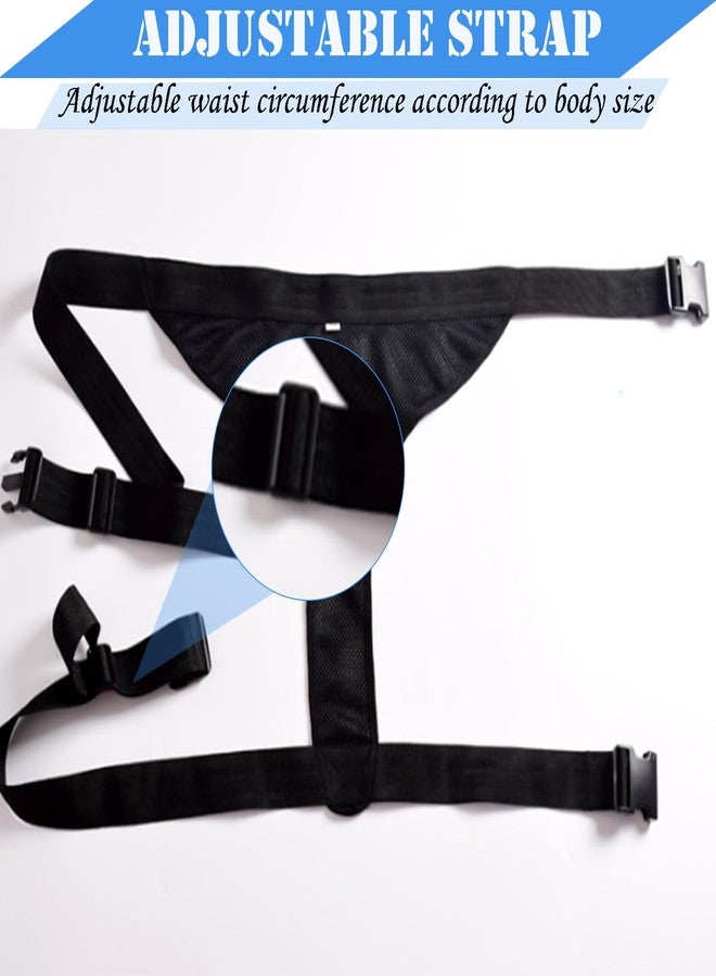 AUSTYLCO Wheelchair Safety Belt,Anti-Slip Wheelchair Seat Belt with Adjustable Secure Buckle,Wheelchair Harness for Seniors Elderly,Patients Black Mesh - Image 4