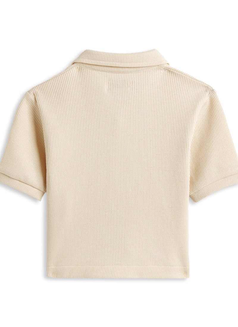 Dirkje Boys Set - Short sleeve Shirt & Matching shorts in Textured Fabric - Image 4