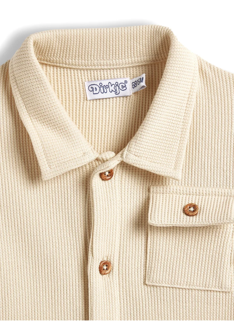 Dirkje Dirkje Boys Set - Short sleeve Shirt & Matching shorts in Textured Fabric