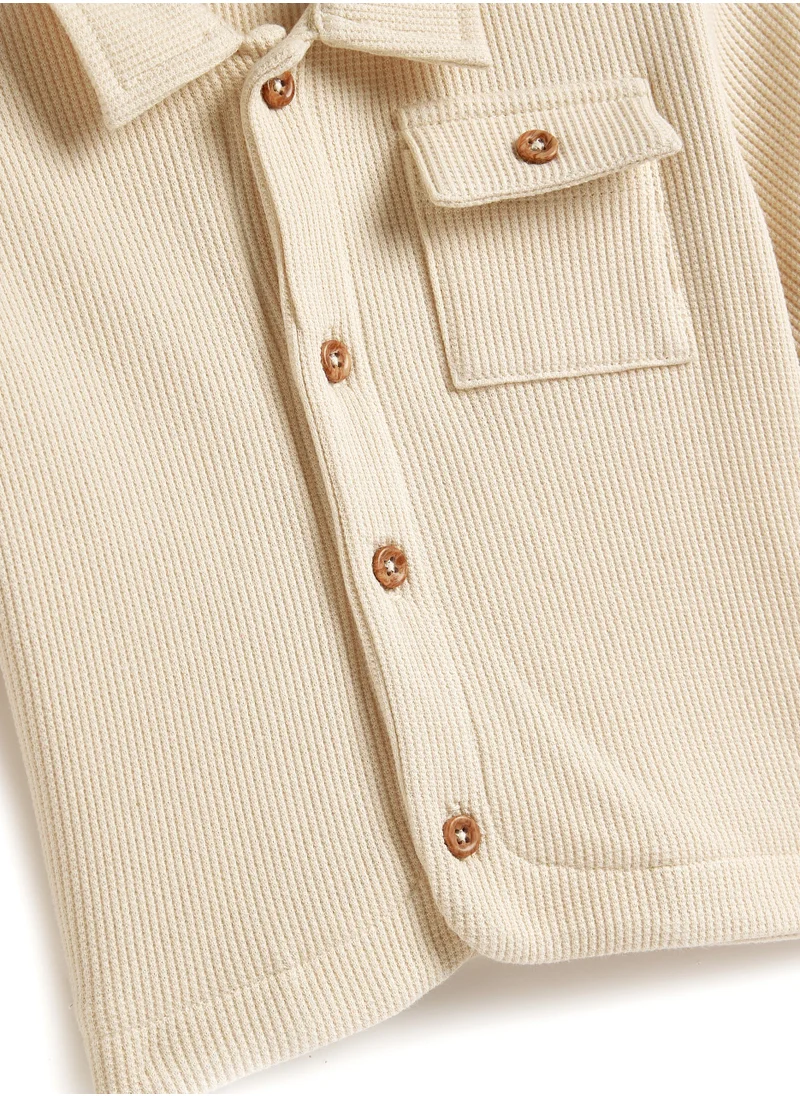 Dirkje Dirkje Boys Set - Short sleeve Shirt & Matching shorts in Textured Fabric