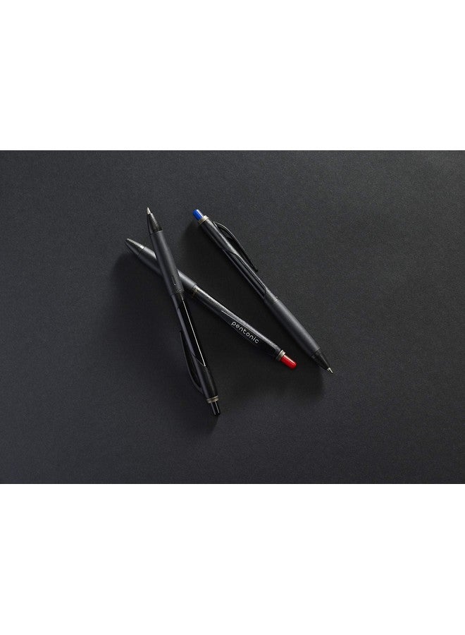 linc Pentonic Brt Retractable Ballpoint Pens, 12 Count, Black Ink, 0.7 Mm Fine Point, Smooth Writing For Journaling, Office & School (Pen12120) - Image 3