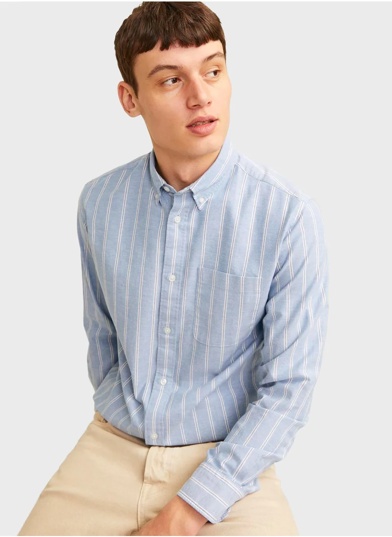 جاك اند جونز Stripes Relaxed Fit Shirt