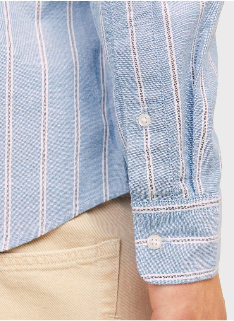 JACK & JONES Stripes Relaxed Fit Shirt  - Image 4
