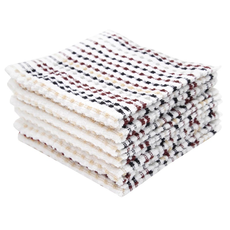 Ritz Pebble Bar Mop Towels: Highly Absorbent and Super Soft, 100% Cotton, Durable Super Absorbent Kitchen Bar Towels for Wiping Tables and Counters, 12x12, 6-Pack, Neutral - Image 1