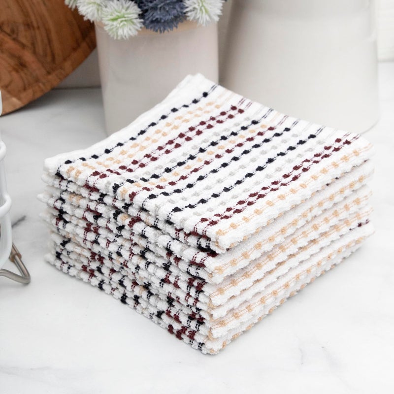 Ritz Pebble Bar Mop Towels: Highly Absorbent and Super Soft, 100% Cotton, Durable Super Absorbent Kitchen Bar Towels for Wiping Tables and Counters, 12x12, 6-Pack, Neutral - Image 5