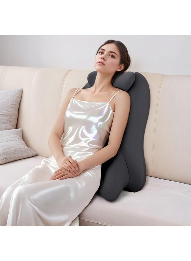 والالا وسادة ظهر إسفينية، مسند سرير، وسادة قابلة للتعديل، وضعية الساق، وسائد للسرير، وسادة إسفنجية ذكية للبالغين، دعم الظهر، وسادة للقراءة للأسرة والأرائك، النوم، تخفيف آلام الظهر والساق، ارتجاع المريء، مضاد للشخير - Image 2