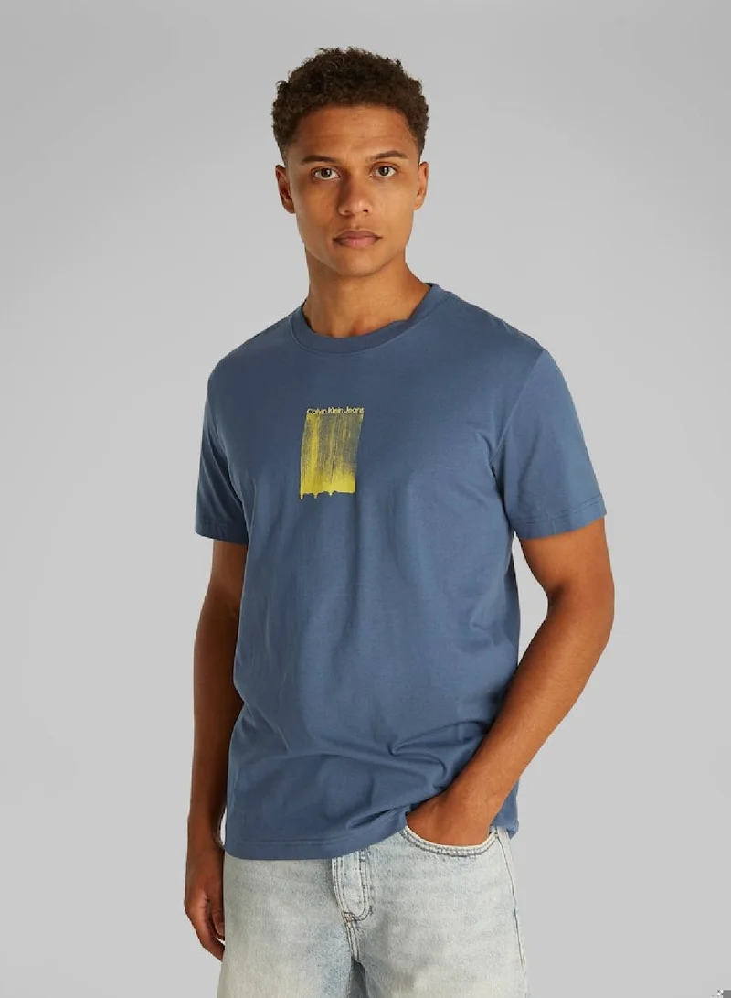 Calvin Klein Jeans Brush Stroke Graphic T-Shirt
