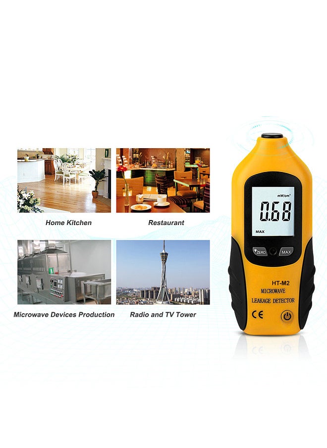 Generic - Digital LCD Microwave Leakage Detector with Backlight 2450MHz High Precision Portable Microwave Oven Leakage Tester Alarm Warning No Need Recalibration - Image 1