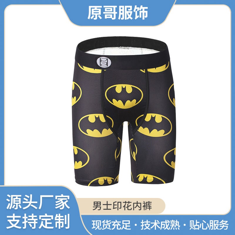 Men'S Underwear Cartoon Print Men'S Quick-Drying Boxer Briefs Sports Underwear Fitness Extended Underwear Men'S - Image 2