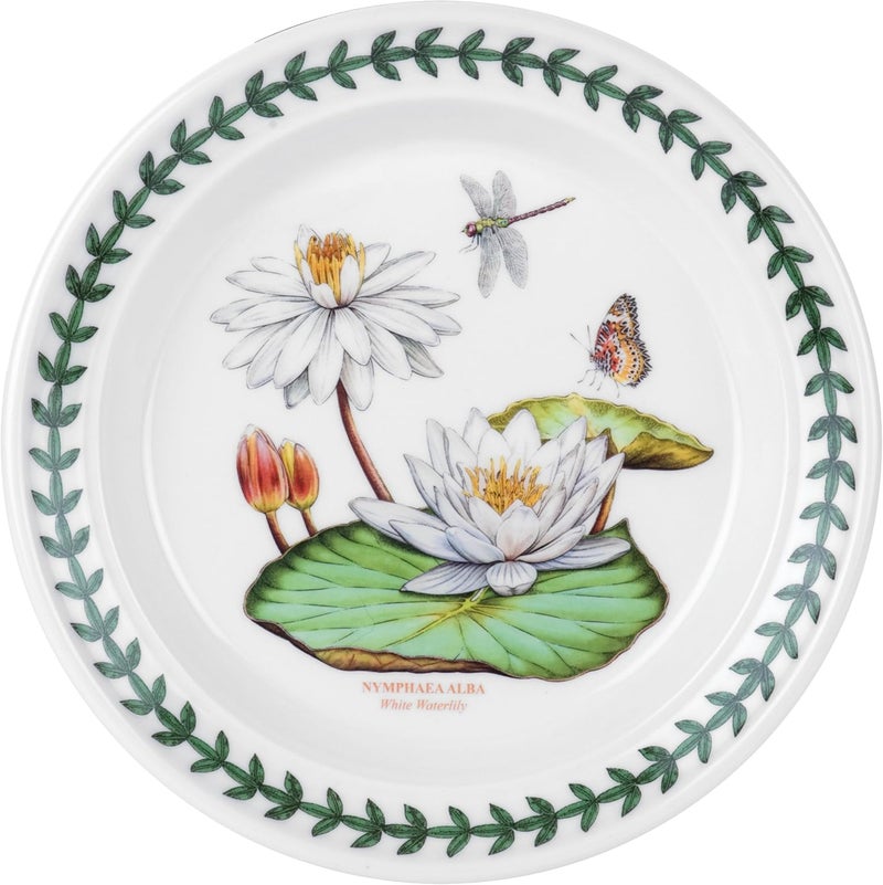 Portmeirion Portmeirion Exotic Botanic Garden Bread and Butter Plate with White Water Lily Motif Set of 6 