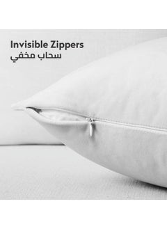 Donetella 2 Piece Embroidered Cushion Cover (45x45 cm) without filler Multicolor  - Image 4