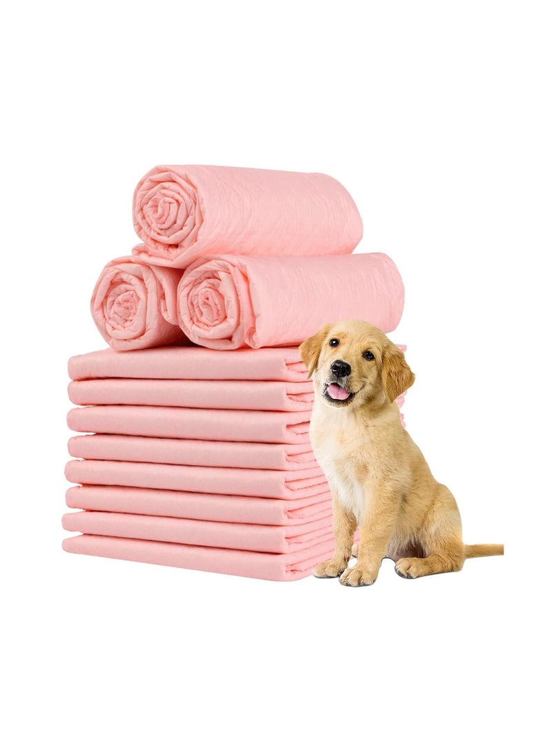 ECVV Pet Training Pads Disposable Pee Pad for Dog Puppy Cat Rabbits Pets, Quick Drying No Leaking Super Absorbent 45x30 cm S- 100 Pieces, Pink - Image 1
