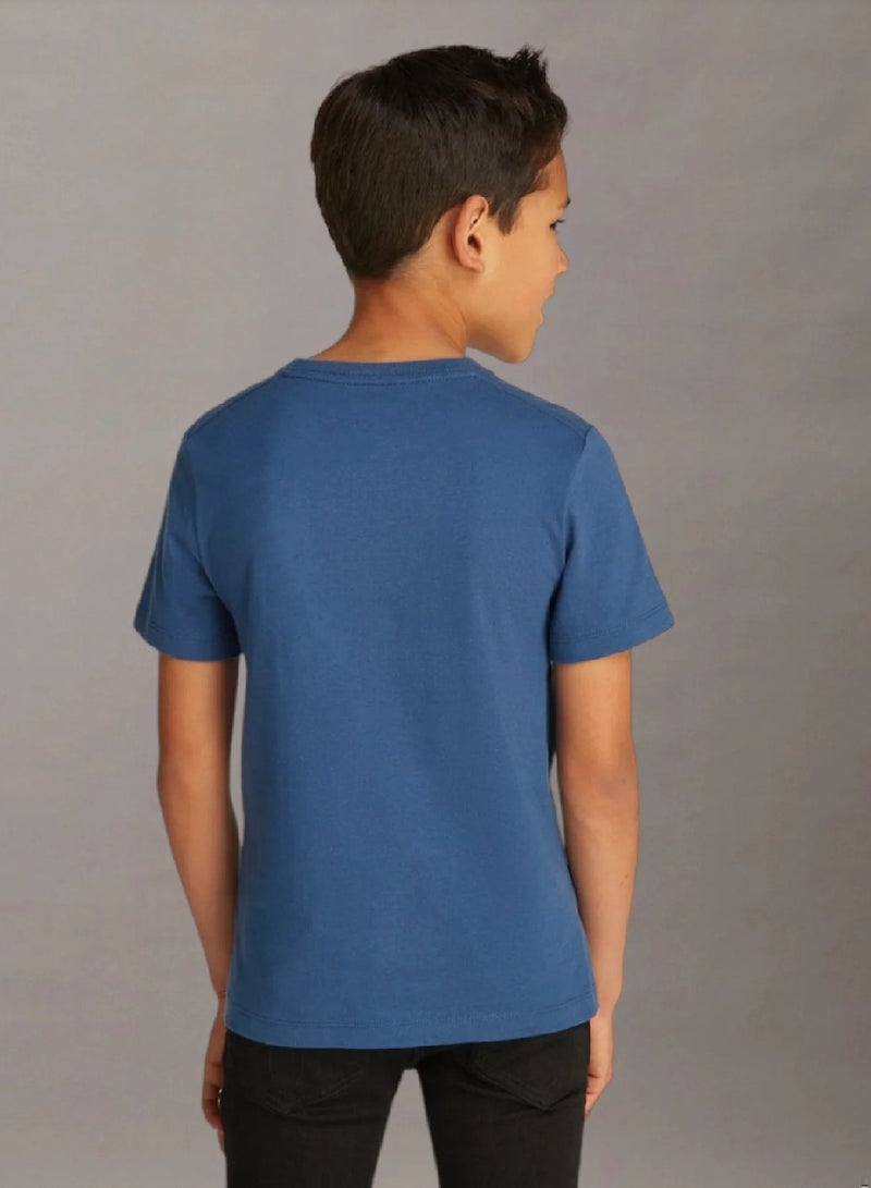 كالفن كلاين جينز تيشرت للجنسين مزين بشعار كلفن كلاين - Image 4