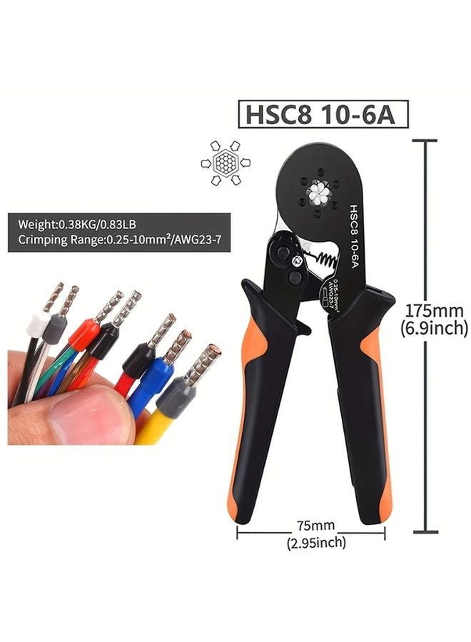 HSC8 10 6A مجموعة أدوات كبس مع 1200 قطعة طرفية مقبض من الفولاذ الكربوني - Image 5