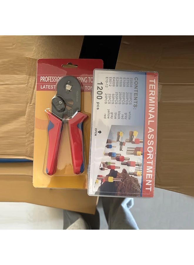 HSC8 10 6A مجموعة أدوات كبس مع 1200 قطعة طرفية مقبض من الفولاذ الكربوني - Image 2