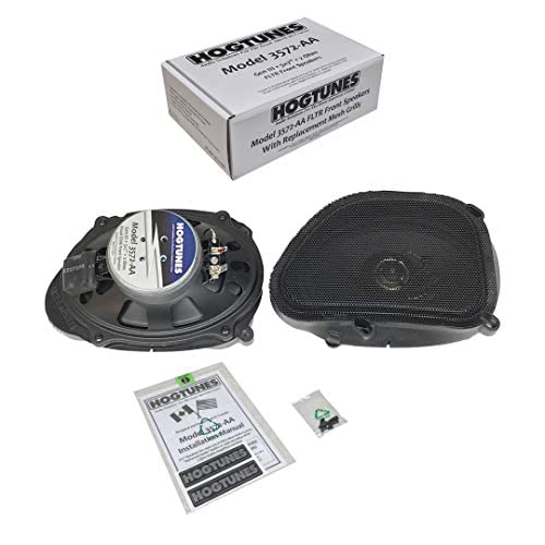 Hogtunes 3572-AA 5"x7" Front Speakers with Grills (2 Pack), Fits 1998-2013 Harley-Davidson Road Glide Models - Image 2
