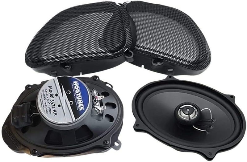 Hogtunes 3572-AA 5"x7" Front Speakers with Grills (2 Pack), Fits 1998-2013 Harley-Davidson Road Glide Models - Image 3