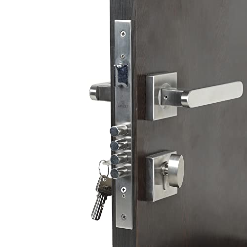Voltizi Premium Mortise Door Locks for Main Door/Bedroom Door/Door Lock Handle Set with Brass Lock Body Set with 3 Key/Main Door Locks for Home/Office/Hotel (Main Door/Bedroom Door, LB304) - Image 4