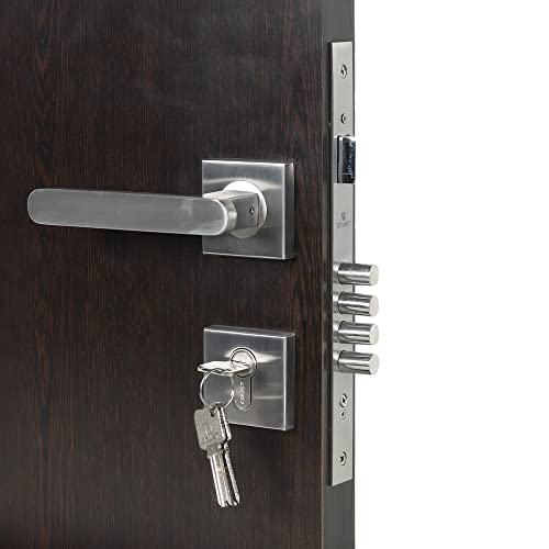 Voltizi Premium Mortise Door Locks for Main Door/Bedroom Door/Door Lock Handle Set with Brass Lock Body Set with 3 Key/Main Door Locks for Home/Office/Hotel (Main Door/Bedroom Door, LB304) - Image 3