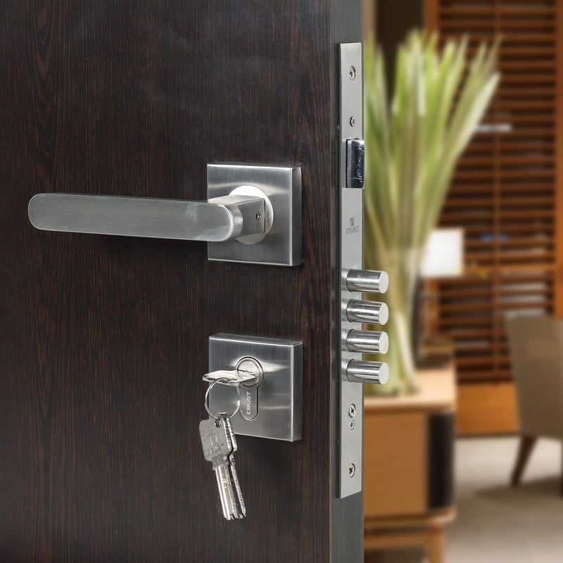 Voltizi Premium Mortise Door Locks for Main Door/Bedroom Door/Door Lock Handle Set with Brass Lock Body Set with 3 Key/Main Door Locks for Home/Office/Hotel (Main Door/Bedroom Door, LB304) - Image 5