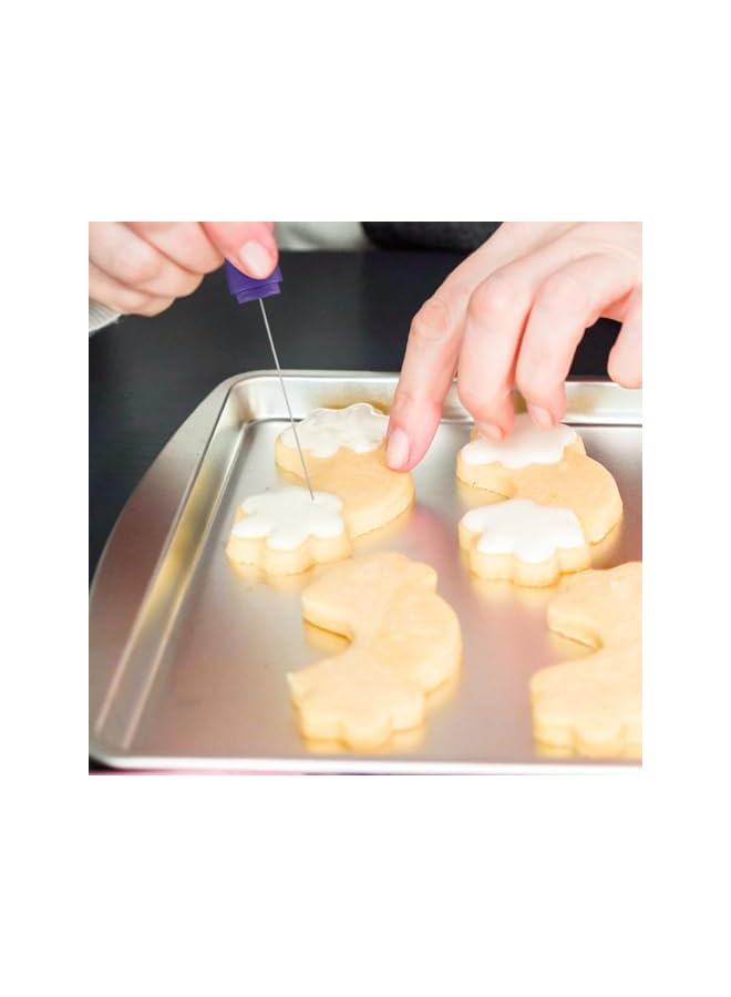 S-TOP 2Pcs Cake Tester Needle Stainless Steel Cake Skewers with Ergonomic Handle for Baking Cupcakes Muffins Bread Diy Baking Pin for Home Bakery - Image 5
