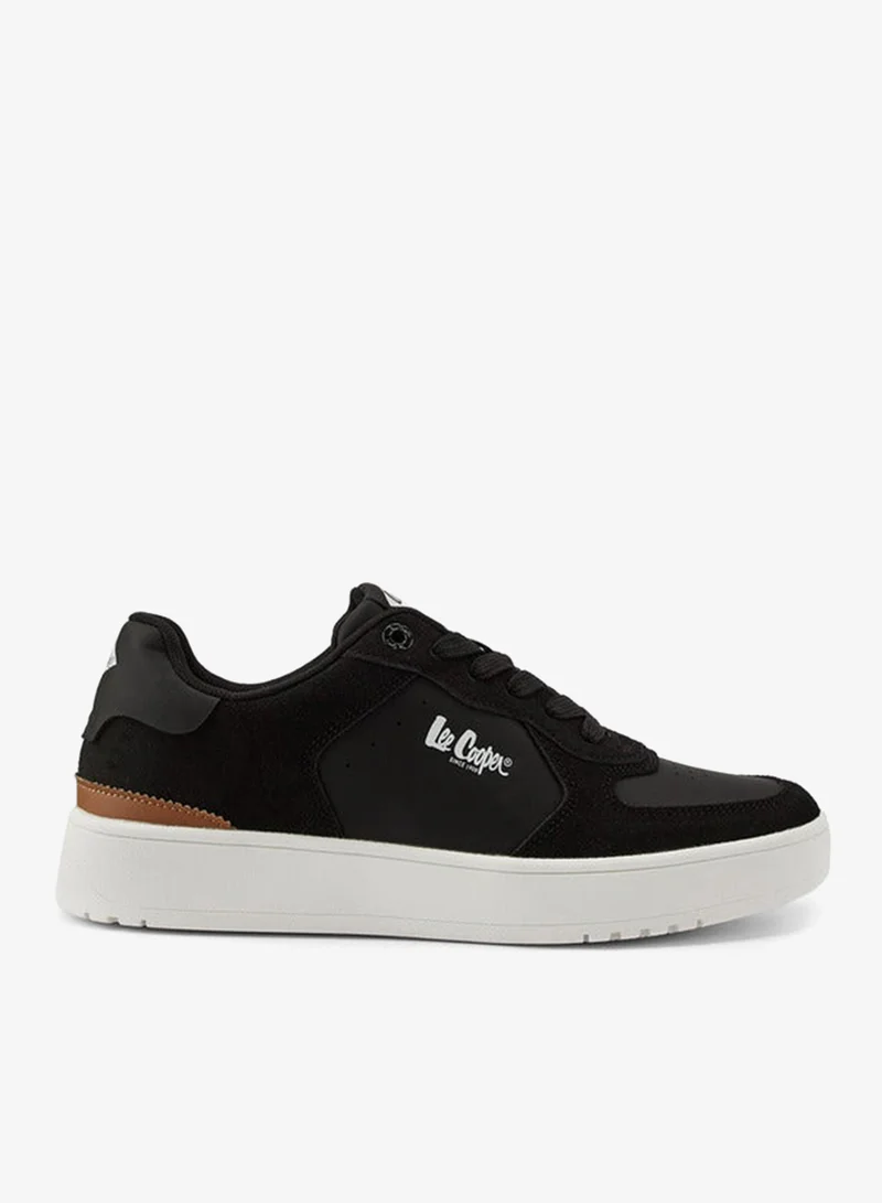 Men's Panelled Lace-Up Sneakers