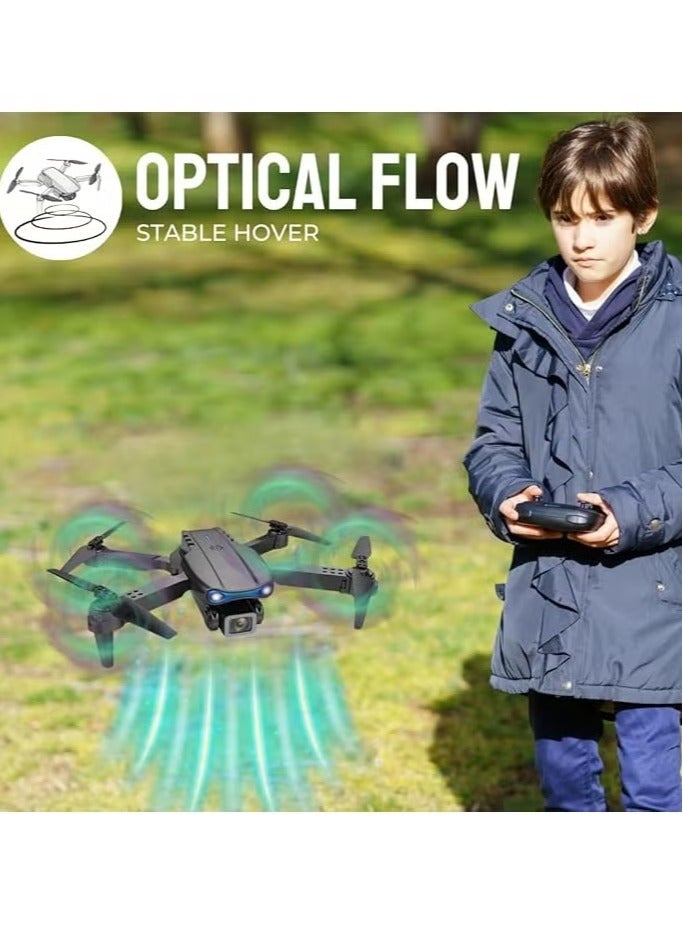 TIGER Foldable Quadcopter Drone with 360° Roll – 150m Range, Dual HD Camera Lenses, 25-30 Min Flight Time, Speed Control, Gesture Manipulation, Optical Flow, Obstacle Avoidance (Grey) - Image 4