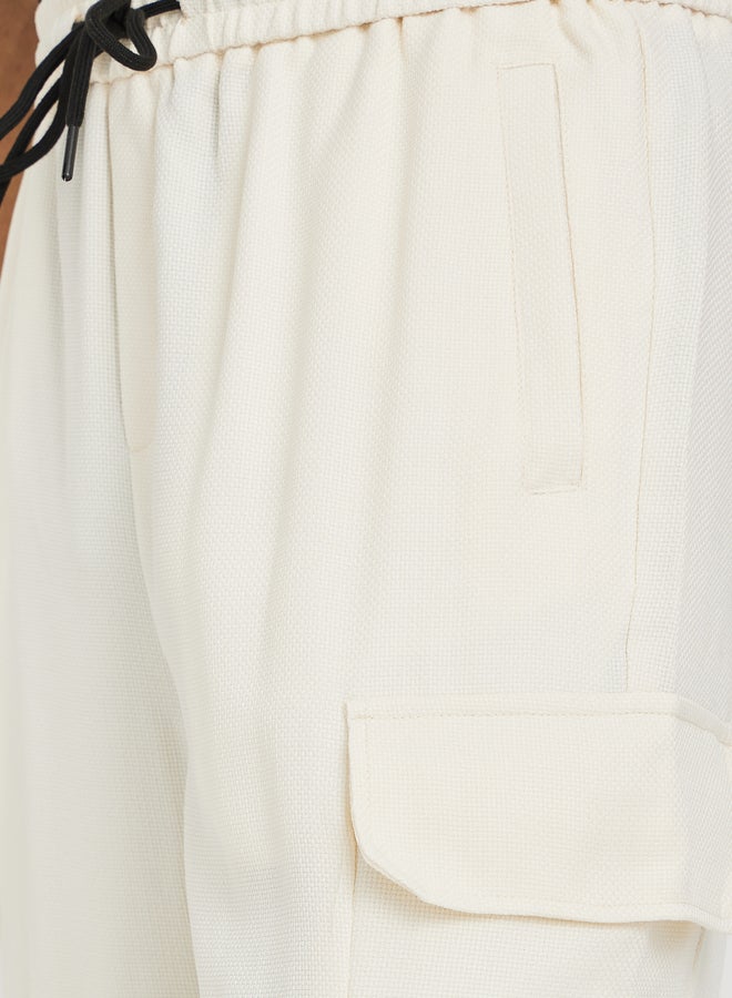 Styli Styli Relaxed Fit Textured Cargo Joggers  - Image 3