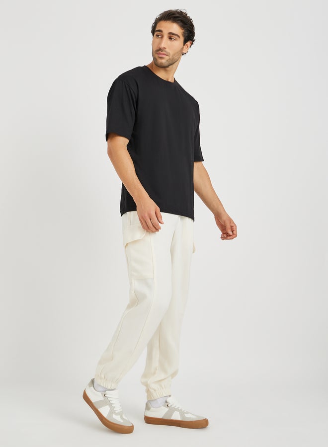 Styli Styli Relaxed Fit Textured Cargo Joggers  - Image 2