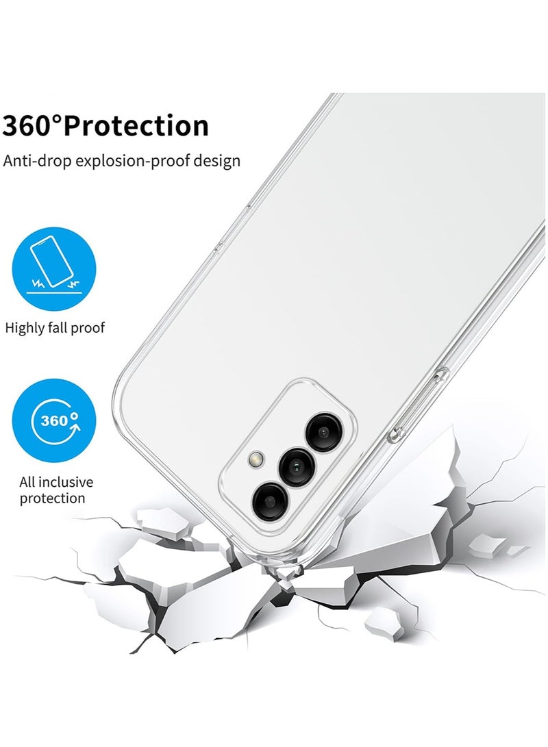 Samsung Galaxy A05s Clear Case Soft Flexible  TPU Shockproof Transparent Back Cover Compatible for Samsung Galaxy A05s - Image 2