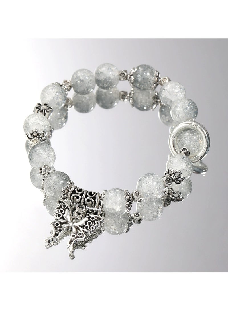 Goolsky Elegant Crystal Butterfly Bracelet – Dainty Luxurious Aesthetic Jewelry for Women - Image 1