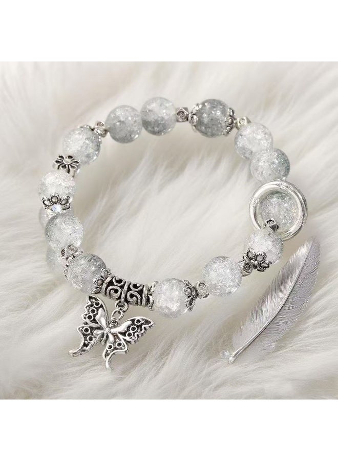 Goolsky Elegant Crystal Butterfly Bracelet – Dainty Luxurious Aesthetic Jewelry for Women - Image 2
