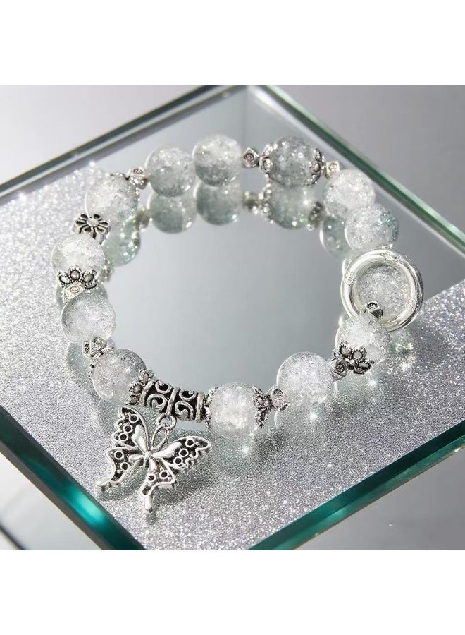 Goolsky Elegant Crystal Butterfly Bracelet – Dainty Luxurious Aesthetic Jewelry for Women - Image 4