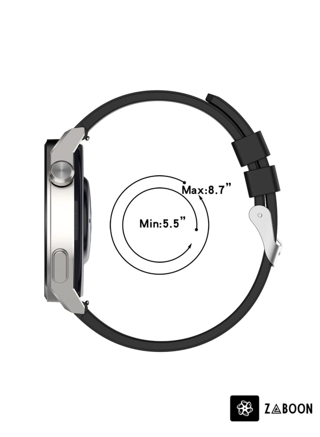 Zaboon Honor Watch GS 3 22mm Steps Style Silicone Watch Band - Image 4